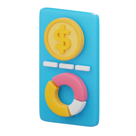 Calculo financiero  3D Icon