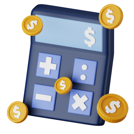 Calculo financiero  3D Icon