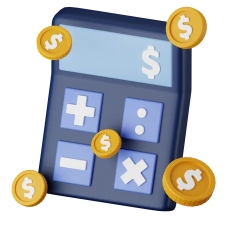 Calculo financiero  3D Icon