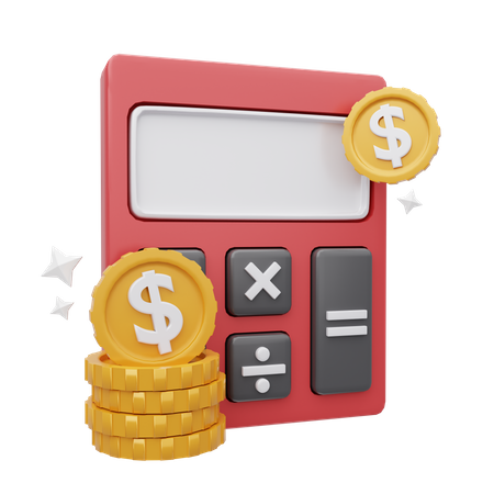 Calculo financiero  3D Icon