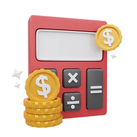 Calculo financiero  3D Icon