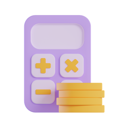 Calculo financiero  3D Icon