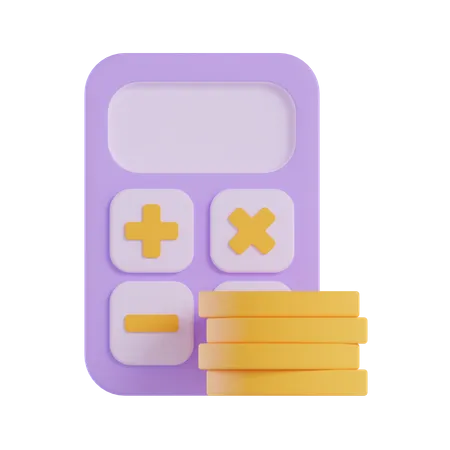 Calculo financiero  3D Icon