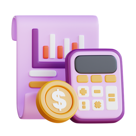 Calculo del presupuesto  3D Icon