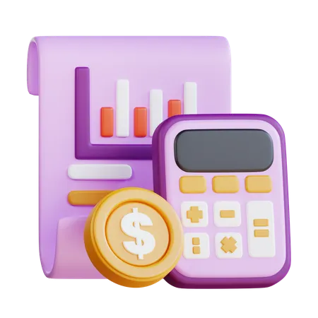 Calculo del presupuesto  3D Icon