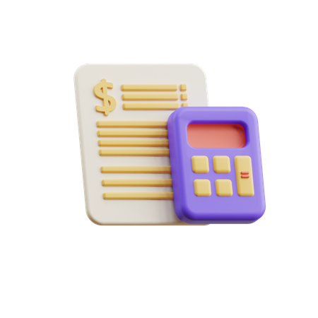 Calculo del presupuesto  3D Icon