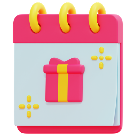 Calendar Surprise  3D Icon