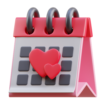 Calendario de amor  3D Icon