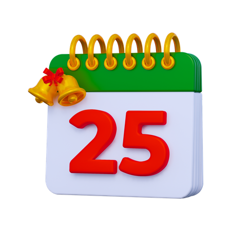 Calendário de Natal  3D Icon