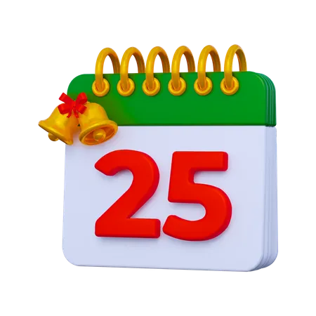 Calendário de Natal  3D Icon