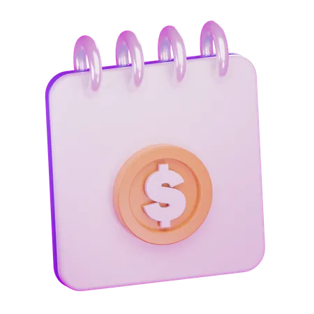 Calender Finance  3D Icon