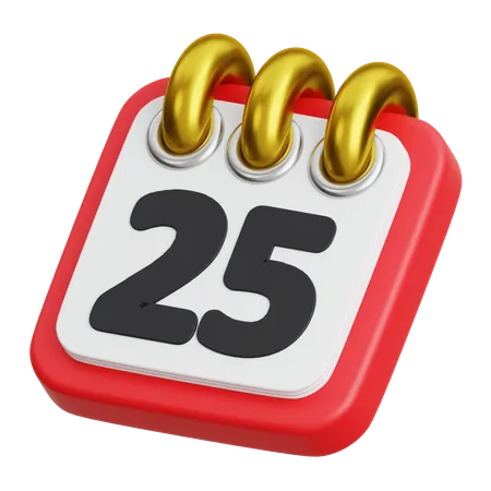 Calendrier de Noël  3D Icon