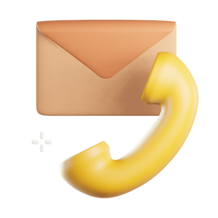 Call Mail  3D Icon