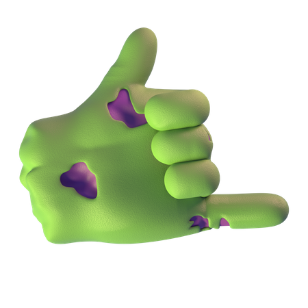 Call Me Zombie Hand  3D Icon