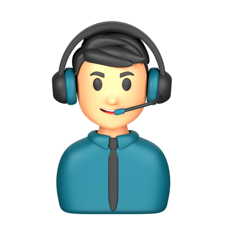 Call Operator  3D Icon