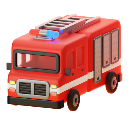 Caminhão de bombeiros  3D Icon