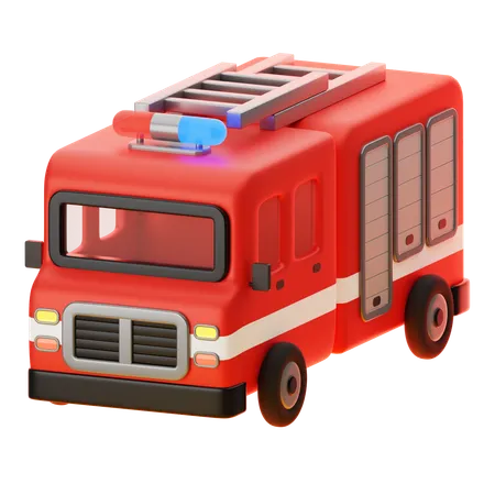 Caminhão de bombeiros  3D Icon