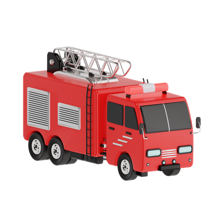 Caminhão de bombeiros  3D Icon