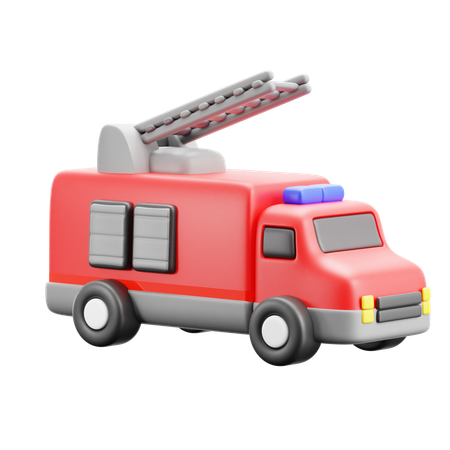 Caminhão de bombeiros  3D Icon