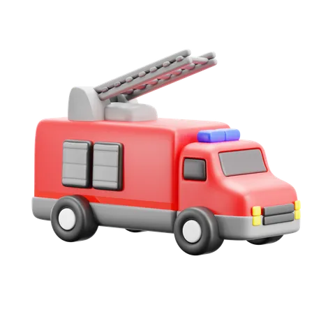 Caminhão de bombeiros  3D Icon