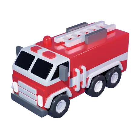 Caminhão de bombeiros  3D Icon