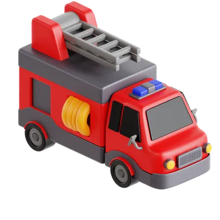 Caminhão de bombeiros  3D Icon