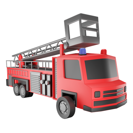 Caminhão de bombeiros  3D Illustration