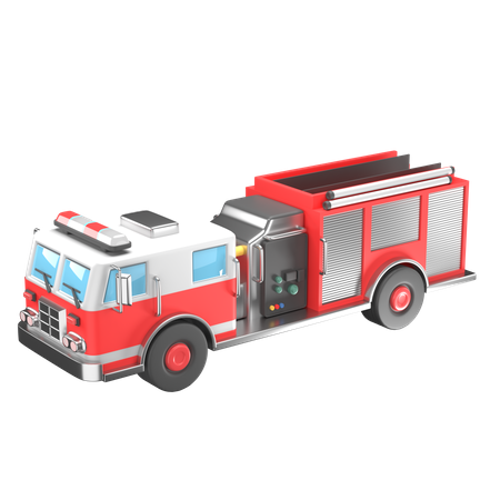 Caminhão de bombeiros  3D Icon