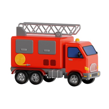 Caminhão de bombeiros  3D Icon