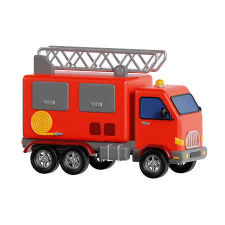 Caminhão de bombeiros  3D Icon