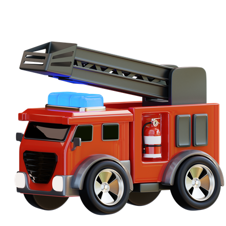 Caminhão de bombeiros  3D Icon