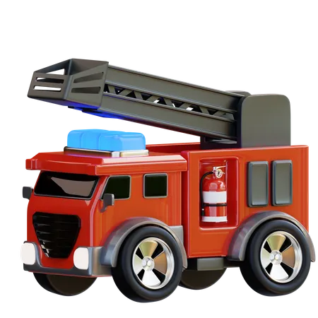 Caminhão de bombeiros  3D Icon