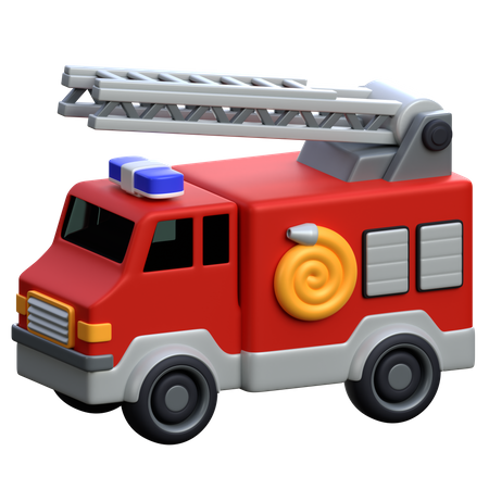 Caminhão de bombeiros  3D Icon