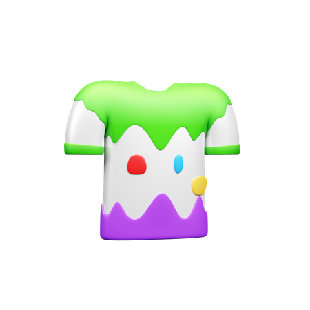 Camiseta colorida  3D Icon