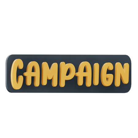 Campaña  3D Icon