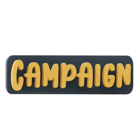 Campaña  3D Icon