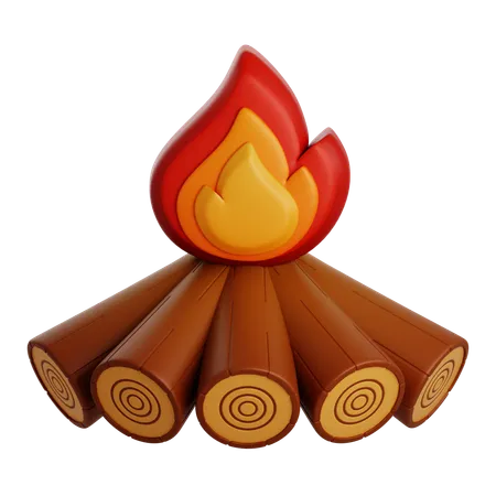 CAMPFIRE  3D Icon