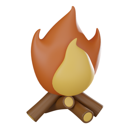 Campfire  3D Icon