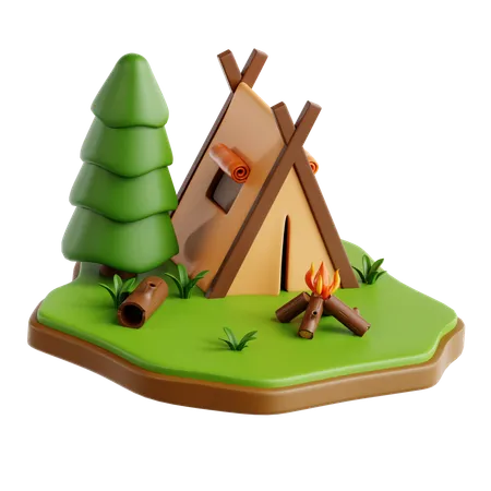 Camping  3D Icon