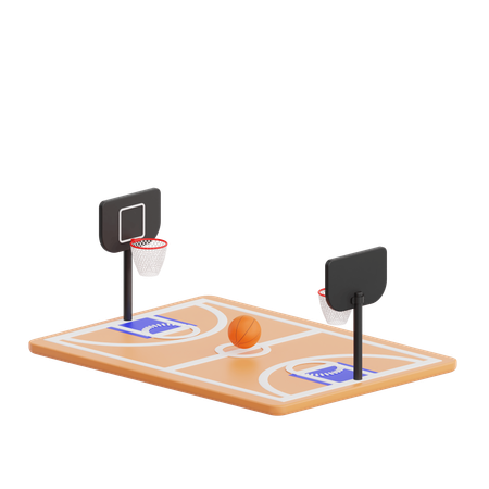 Campo de basquete  3D Icon