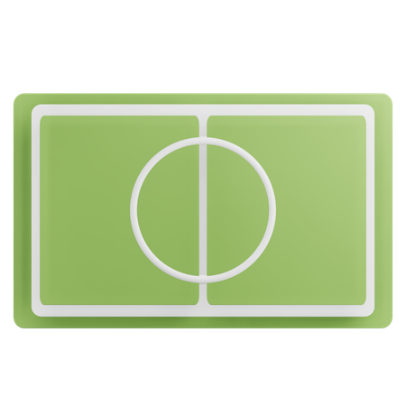 Campo de futebol  3D Icon