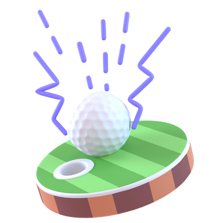 Campo de golfe  3D Icon