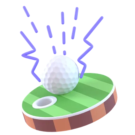 Campo de golfe  3D Icon