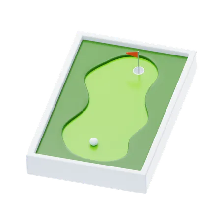 Campo de minigolfe  3D Icon