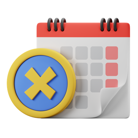 Cancel Appointment  3D Icon