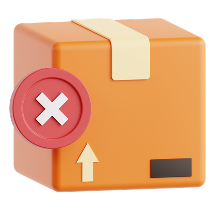 Cancel Order  3D Icon