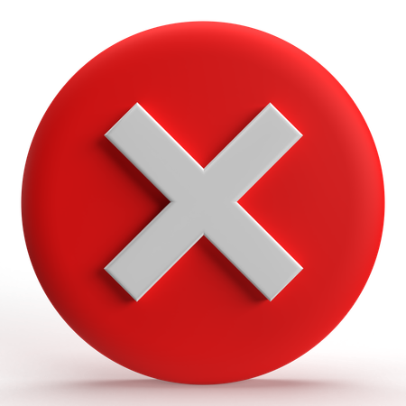 Cancelar  3D Icon