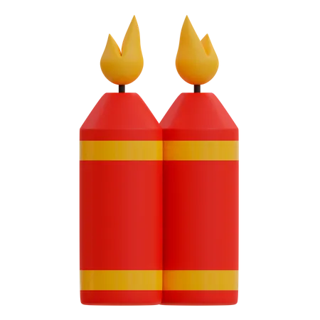 Candle  3D Illustration