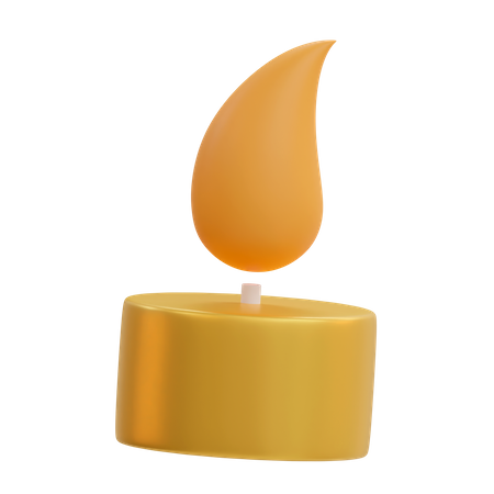 Candle  3D Illustration