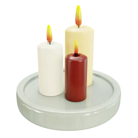 Candle  3D Illustration